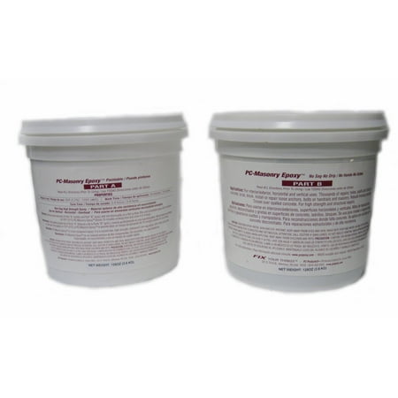 PC Products PC-Masonry Epoxy Adhesive Paste, Two-Part Repair, 128 oz in Two Pails, Gray 71120