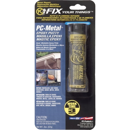 PC Products PC-Metal Epoxy Putty, 2 oz Stick, 3-Pack, Dark Gray,25536