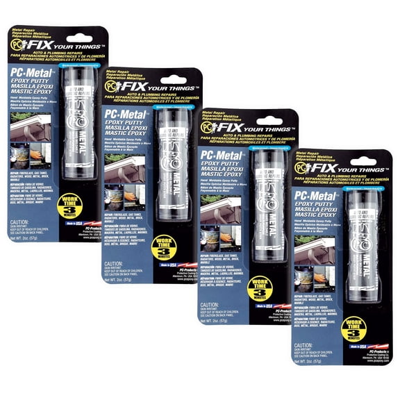 PC Products PC-Metal Epoxy Putty, 2 oz Stick, 4-Pack