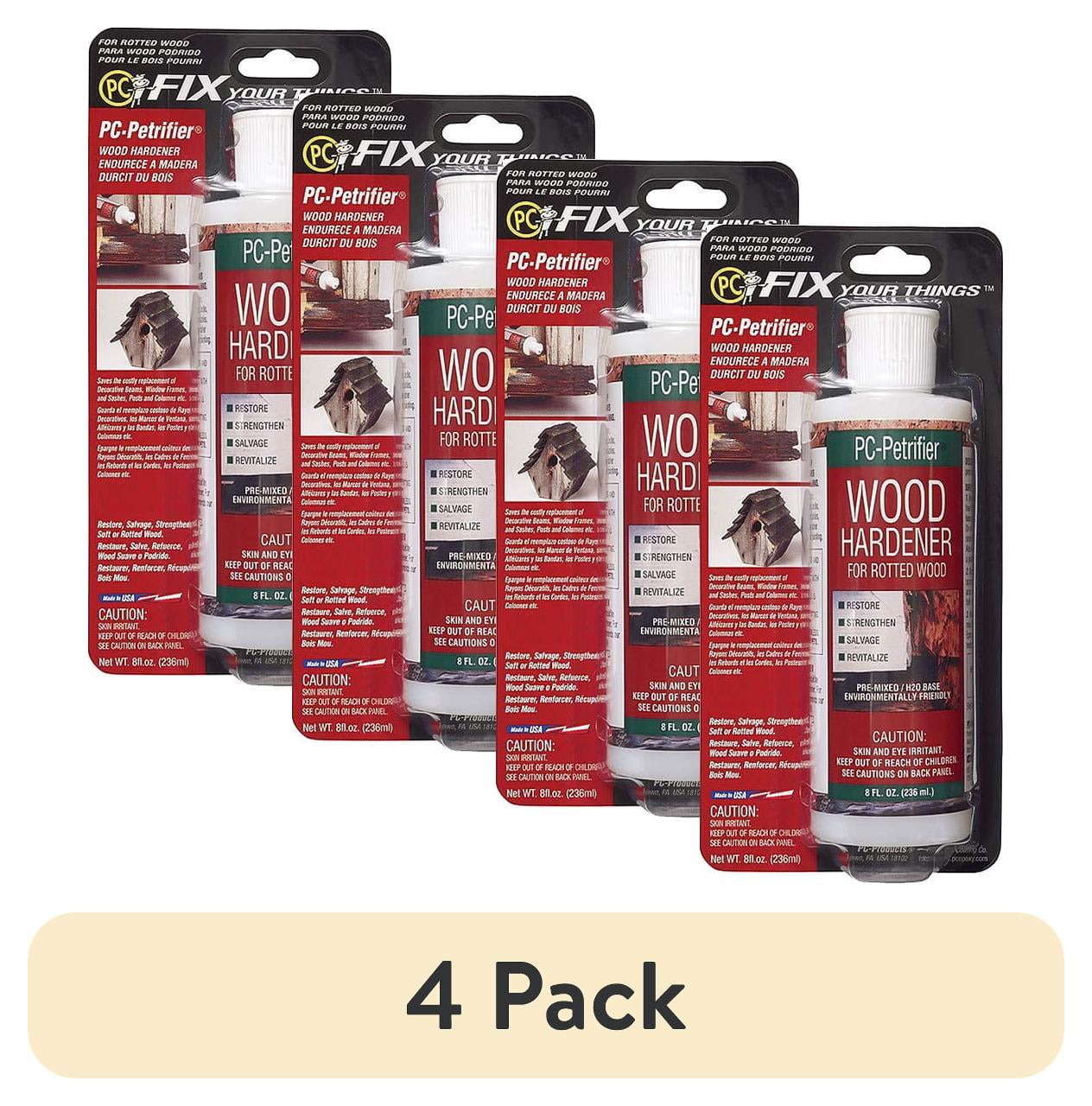 (4 pack) PC Products PCPetrifier WaterBased Wood Hardener, 8 oz