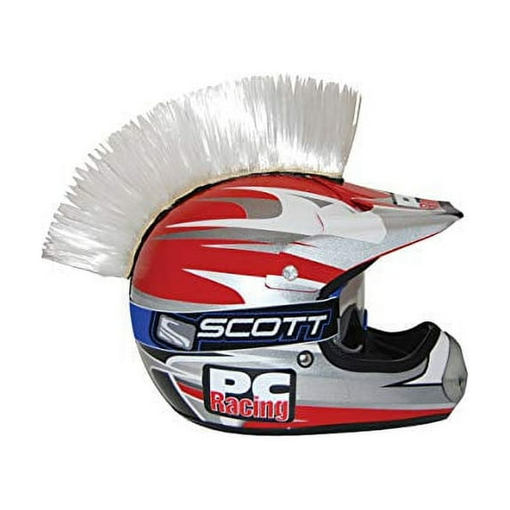 PC Racing Helmet Mohawk (White)