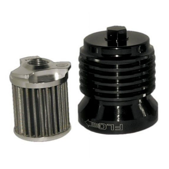PC Racing PCS4B Black Stainless Steel Flo Reusable Oil Filter