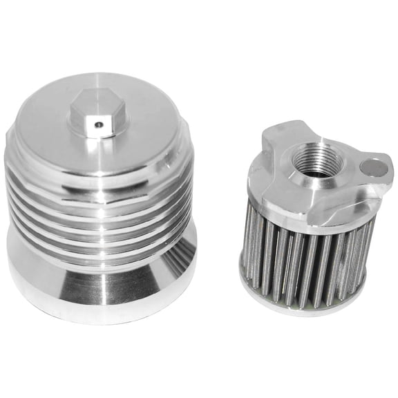 PC Racing PCS4C FLO Spin On Stainless Steel Oil Filter - Polished