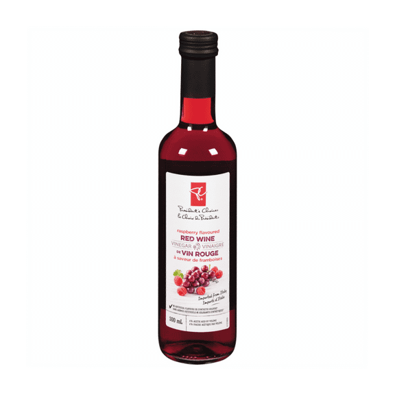 PC Raspberry Flavored Red Wine Vinegar, 500ml/17.5 fl. oz. Bottle