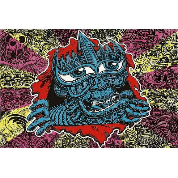 PC Ripper by Chris Dyer Trippy Psychedelic Art Print Laminated Poster - 36.5" x 24.5"