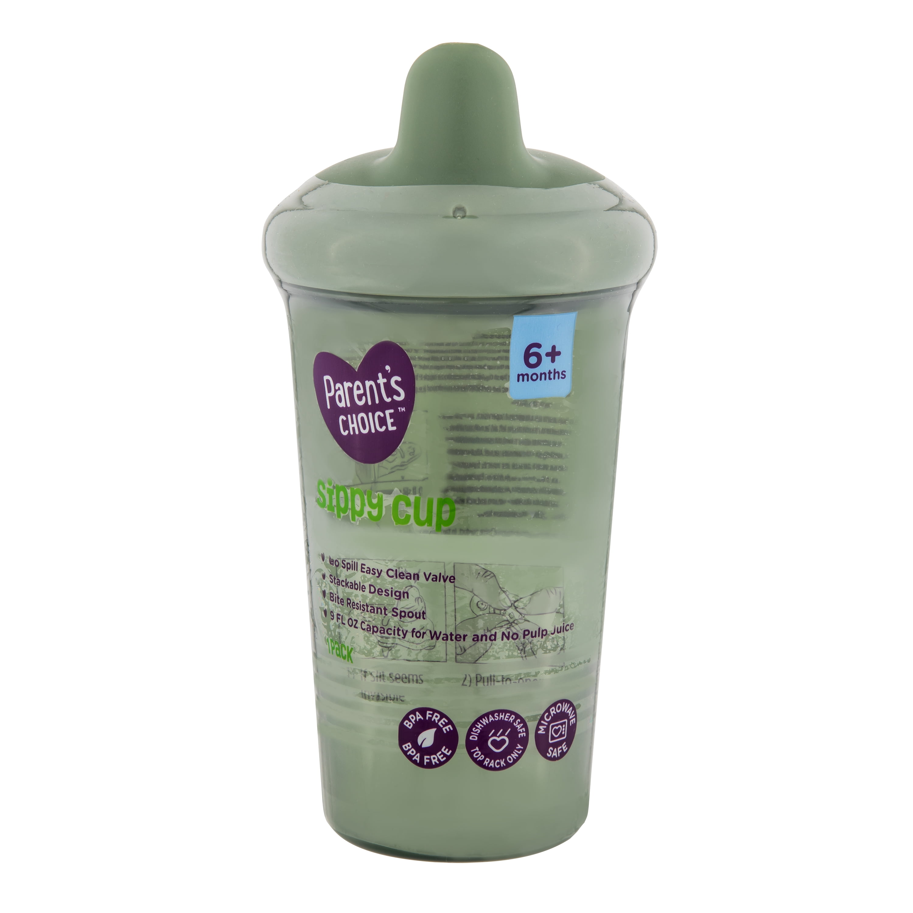 Parent's Choice Hard Spout Sippy Cup 9 fl oz for 6 Months+ Camo Green