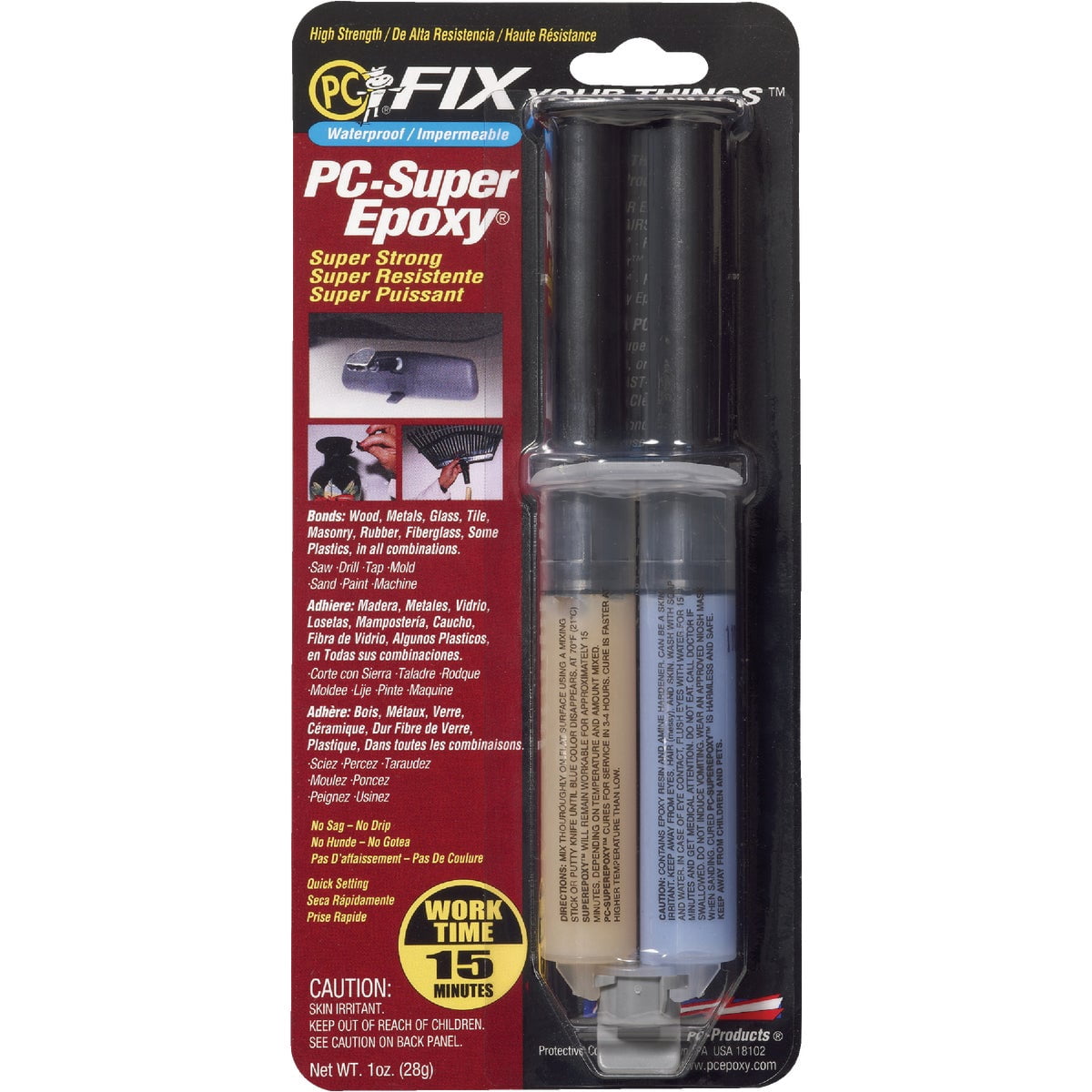 Translucent Epoxy PC-Products Super Epoxy Paste - Translucent, Clear - 1 oz - Walmart.com