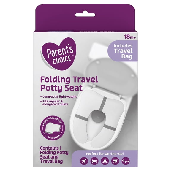 Parent's Choice Folding Travel Potty Seat with Travel Bag, 18m+