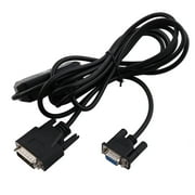 REGALWOVEN Uxcell PC-TTY RS232 DB9 Female to DB15 Male PLC Cable 2.9 Meters 9.5Ft