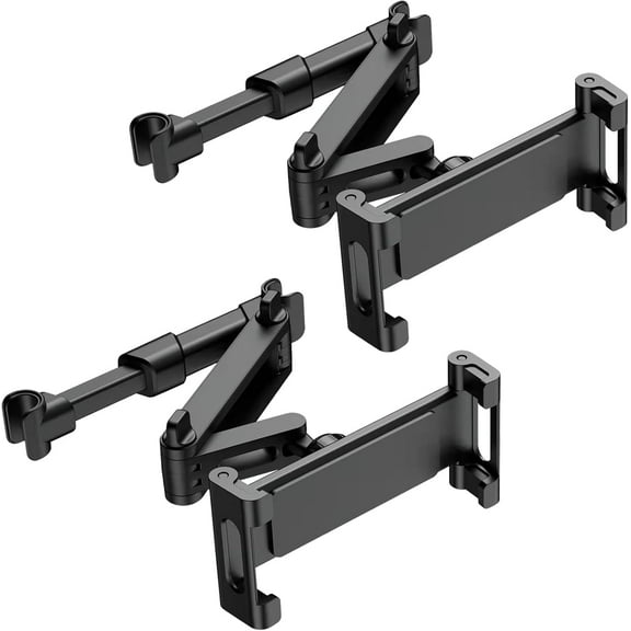 PC Tablet Mounts 2 Pack Tablet Holder for Car,ipad Headrest Mount for 5.5-18.4 Inch ipad/Phones Car Tablets Holder with 360°Rotating Adjustable,Black