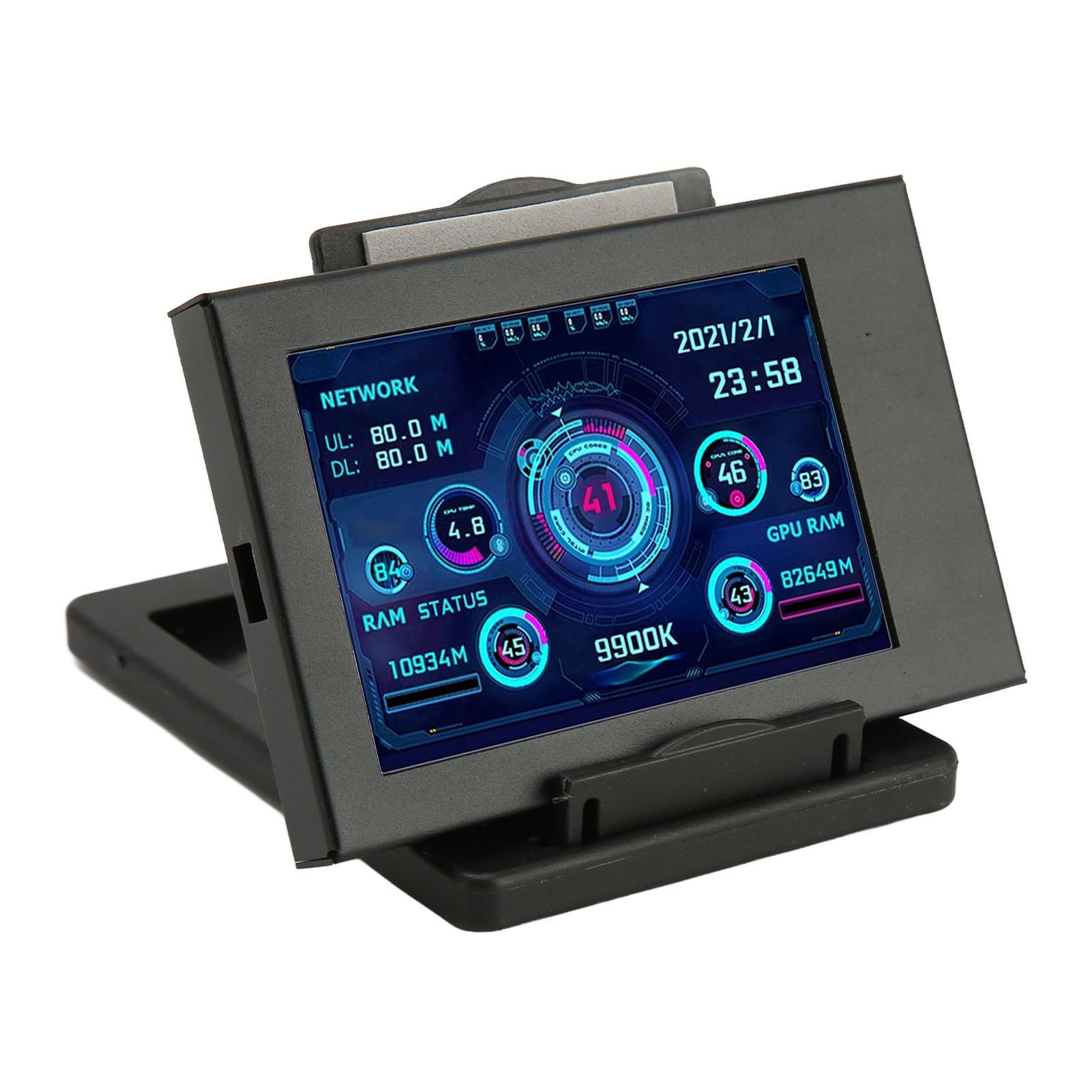 PC Temperature Display, Computer Temp Monitor 3.5 Inch IPS Screen