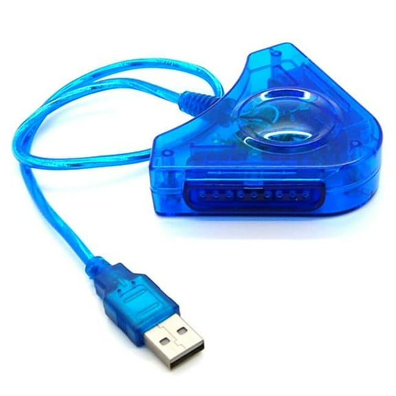 PC USB Dual Controller Adapter Converter for Compatible with PS1, 2, 3 & PSX