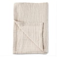 thumbnail image 1 of Parent's Choice Woven Baby Blanket, 100% Cotton, Soft & Cozy, Birch Dash, 30" x 40", 1 of 6