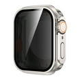 thumbnail image 1 of PC Watch Case for Apple Watch Series 9/8/7 41mm with Privacy Screen Protector, Ultra Slim Shockproof Scratch-Resistant Cover, Makes Smartwatch Look Like Ultra-style, Titaniumgold, 1 of 7