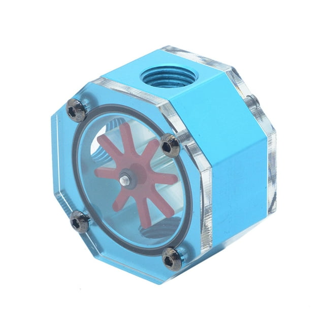 PC Water Flow Meter G1/4 Thread Computer Water Cooling Flow Meter, 8