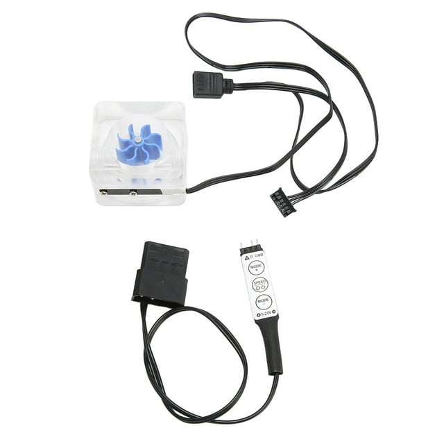 PC Water Flow Meter Indicator G1/4 Thread 3 Way Acrylic Water Cooling