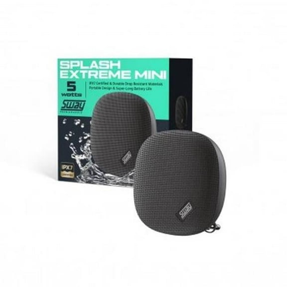 PC Wholesale Exclusive SWAY-SPLASH-MINIEXTREME Sway Splash Extreme Mini IPX Portable Speaker