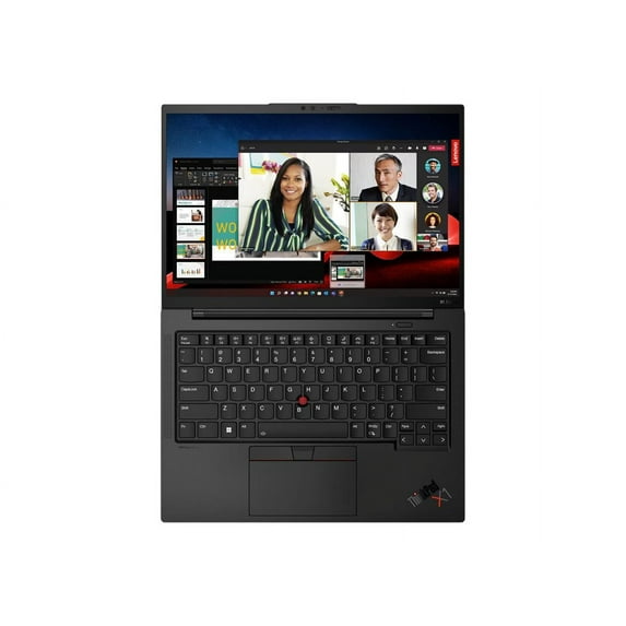 Lenovo ThinkPad X1 Carbon Gen 11 21HM - 180-degree hinge design - Intel Core i7 - 1365U / up to 5.2 GHz - Win 11 Pro - Intel Iris Xe Graphics - 32 GB RAM - 512 GB SSD TCG Opal Encryption, TLC, Performance - 14" IPS 1920 x 1200 - Wi-Fi 6E, Bluetooth - deep black paint - kbd: US English