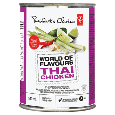 PC World of Flavours Thai Chicken Soup 540ml/18.3 oz. {Imported from Canada}
