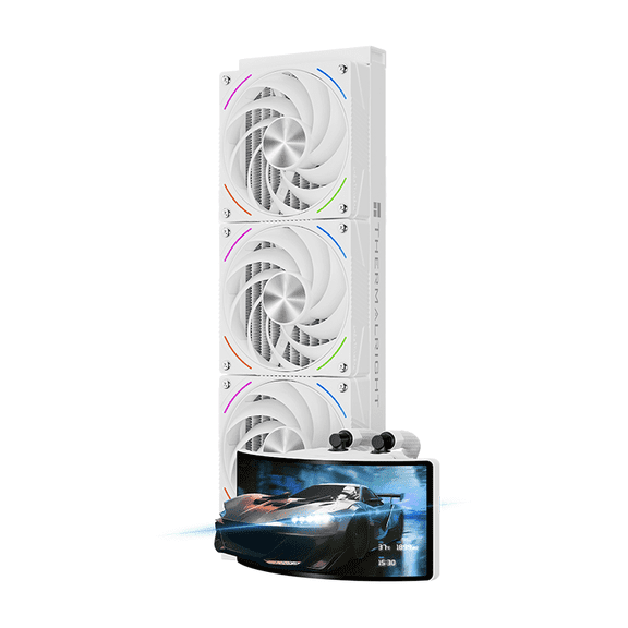 Pc Water Cooler Thermalright Rainbow Vision 360 Turbo Argb White for Computer Case