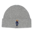 thumbnail image 1 of Polo Ralph Lauren Denim Bear Knit Beanie Grey, 1 of 2