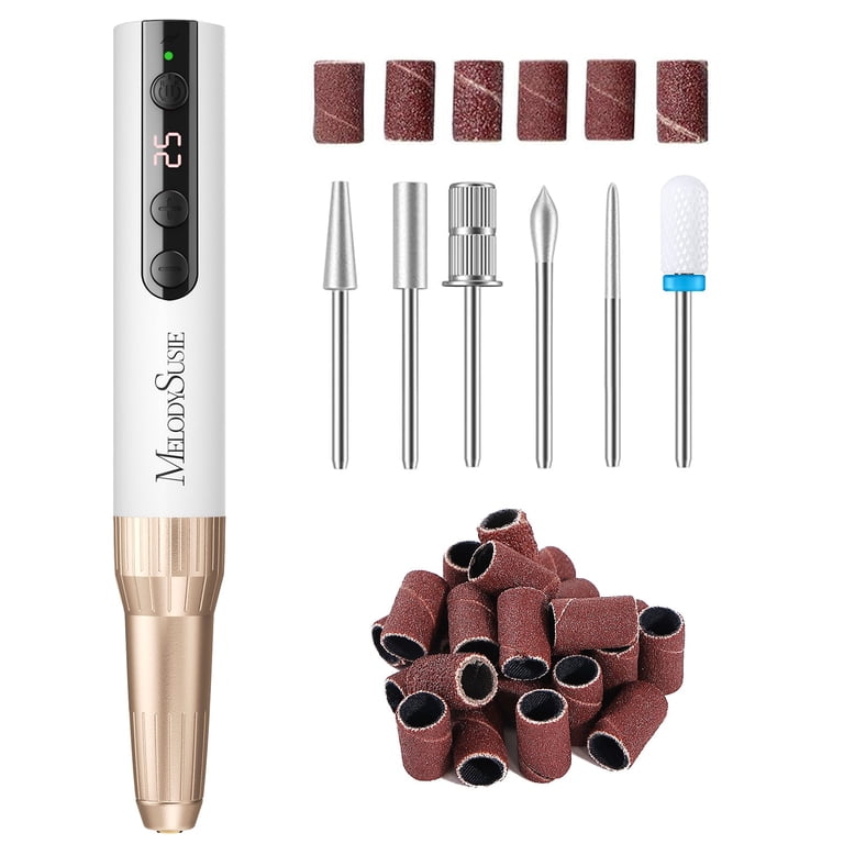 MelodySusie PC180E Cordless Rechargeable Nail Drill - Walmart.com