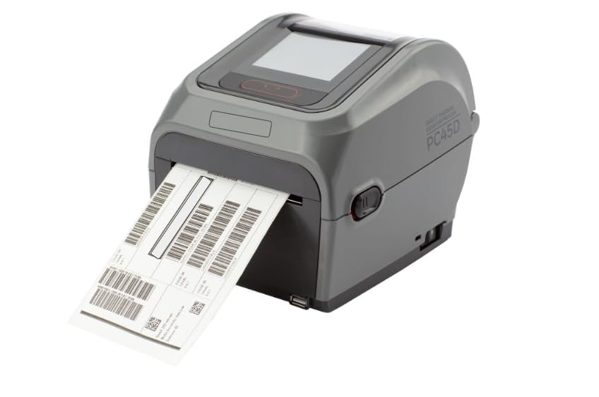 PC45D Desktop Label Printer  4 Direct Thermal, 203DPI, Full Touchscreen LCD, WiFi + Bluetooth, USB + Ethernet, RFID Encoder, Real-Time Clock