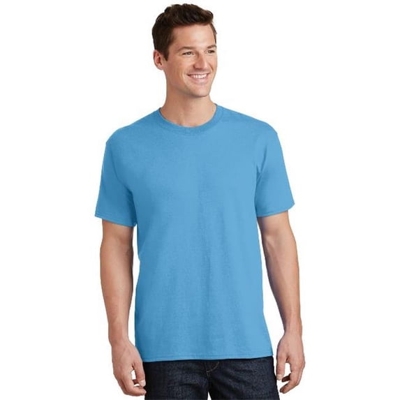PC54 Mens Core Cotton Tees, Aquatic Blue - 4XL