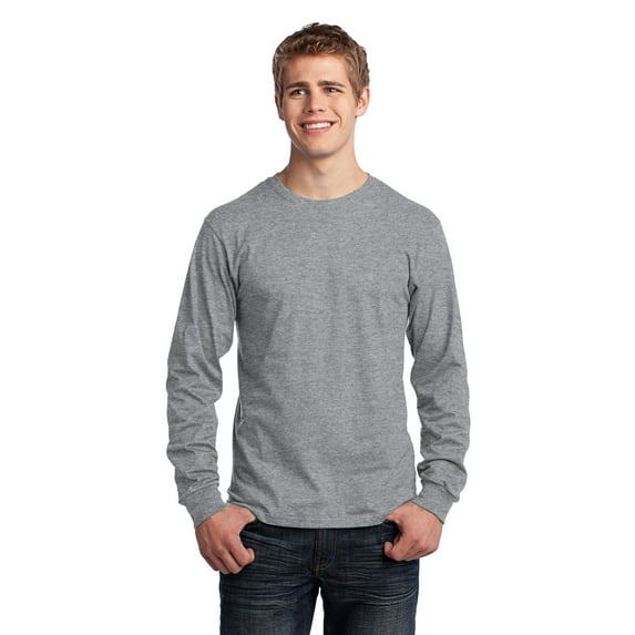 PC54LS Port & Company Men's T-Shirt Long Sleeve 5.4-oz. 100% Cotton