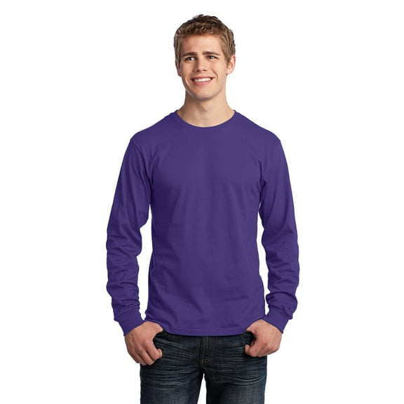 PC54LS Port & Company Men's T-Shirt Long Sleeve 5.4-oz. 100% Cotton