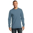 thumbnail image 1 of Port & Co Adult Male Men Electric Heather T-Shirt Stonewsh Blue 3X-Large Tall, 1 of 6