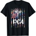 thumbnail image 1 of PCA American Flag Patient Care Assistant PCA Nurse T-Shirt, 1 of 4