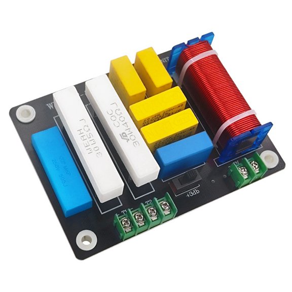 PCB 400W 2-Channel Frequency Divider for HiFi Home Audio, Adjustable Ultra-Tweeter Crossover