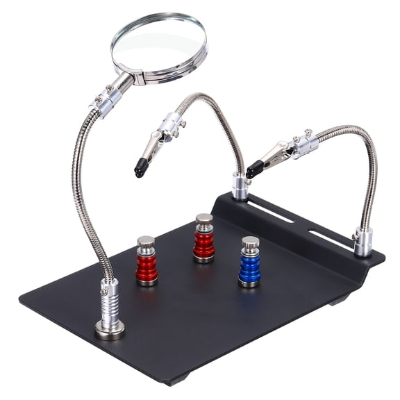 PCB Circuit Board Holder 5.7"x8.2"x6" PCB Fixing Holder,1 Set Black