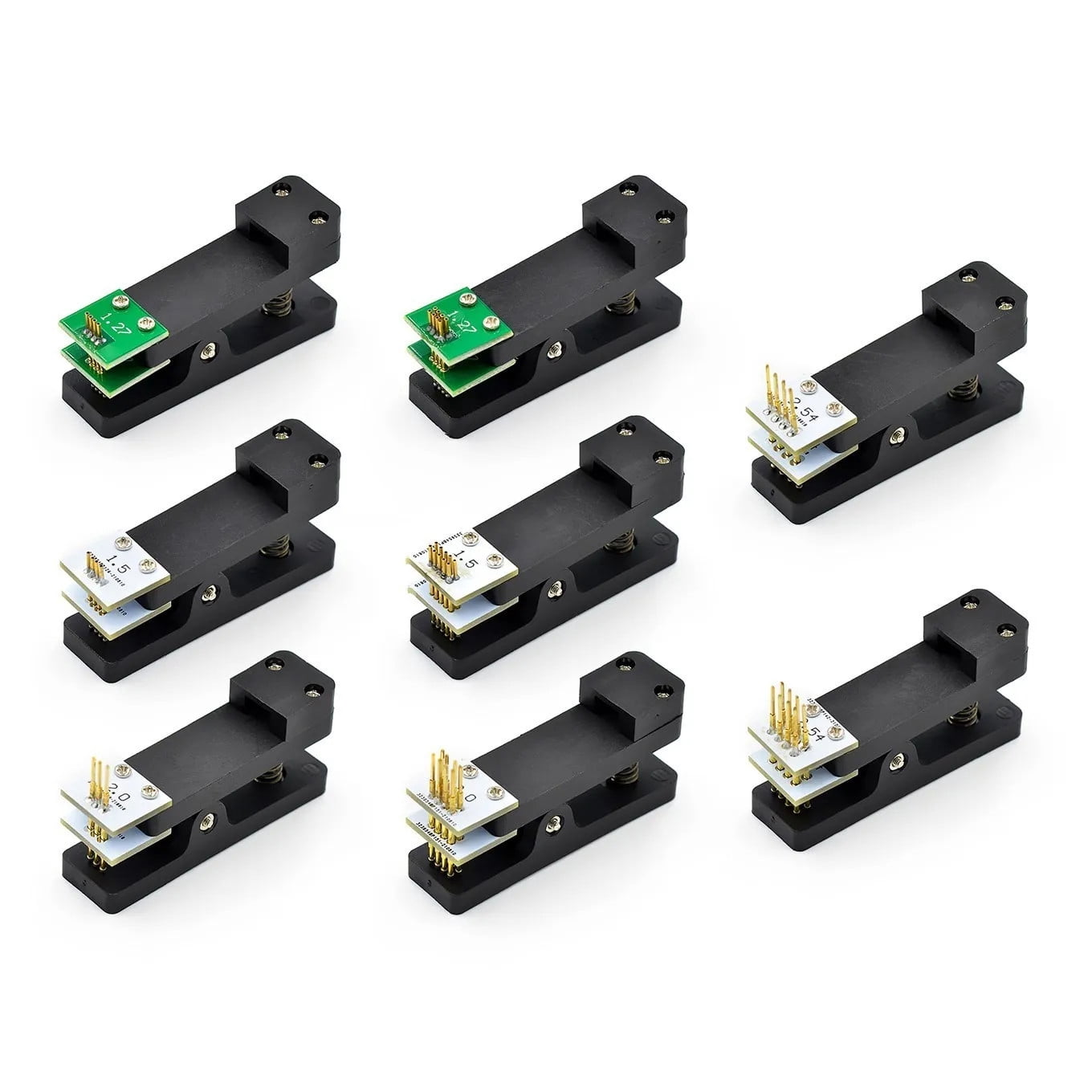 PCB Clip Pogo Pin Supplier 2.54 2.0 1.5 1.27 1.25 100mil 50mil 3P 4P 5P ...
