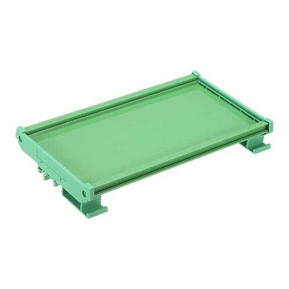 PCB DIN Rail Mount Carrier, Circuit Board Mounting Holder 100x200mm Green