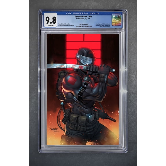 PCB HOBBY GI JOE A REAL AMERICAN HERO SILENT MISSIONS EDITION #21 SAJAD SHAH VIRGIN VARIANT LIMITED 500 CGC 9.8 UNIVERSAL SERIES