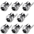 thumbnail image 1 of PCB Mount DC Connector Audio Video Socket DC025M 3 Pin Female 5.5mmx2.5mm Black 8Pcs, 1 of 3