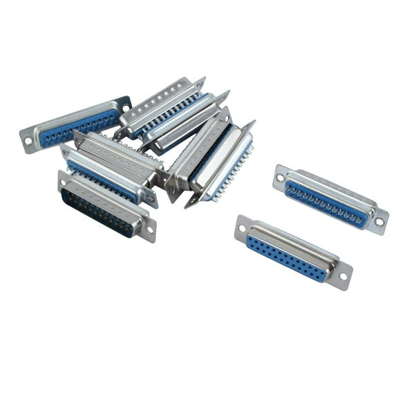 PCB Mount Solder Type D-Sub DB 25 Pin Female to Male Connector