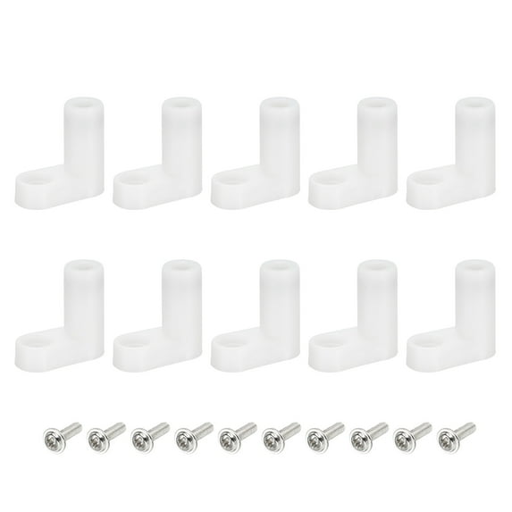 PCB Plastic Fixed Feet Circuit Board Standoff White Mounting Spacer 20mm with M3 Screw for Game Console, 20 Set
