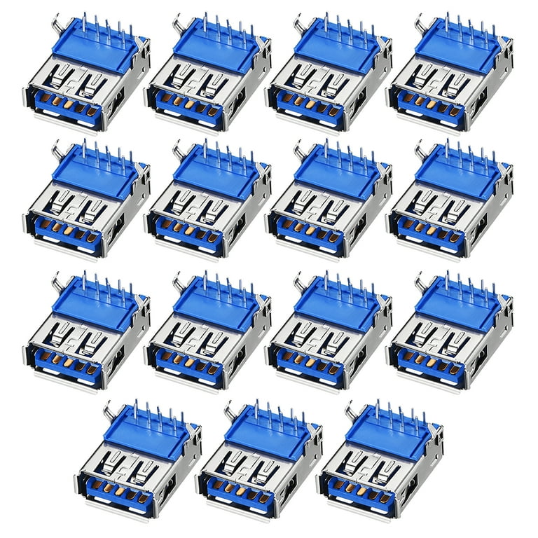 Adaptout 5x micro presa USB 2.0 femmina da saldare - connettore per circuito stampato PCB - presa 5 poli pin marca francese