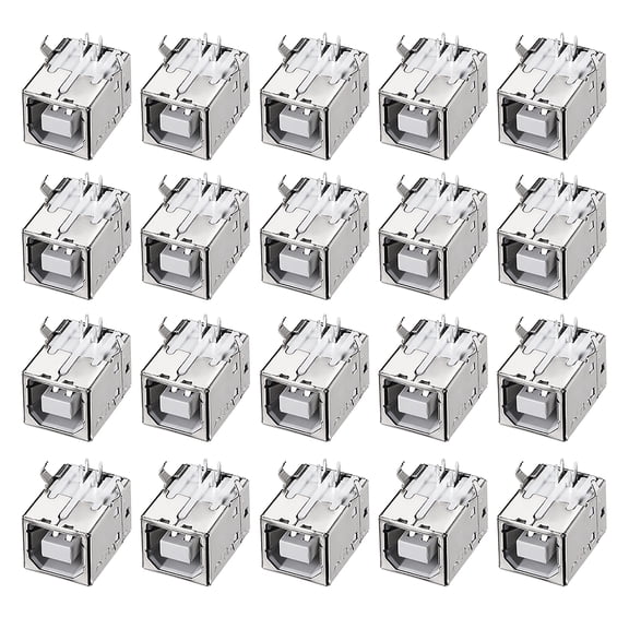 PCB USB Connector Type-B Female Jack 90 Degree DIP Printer Port 20pcs
