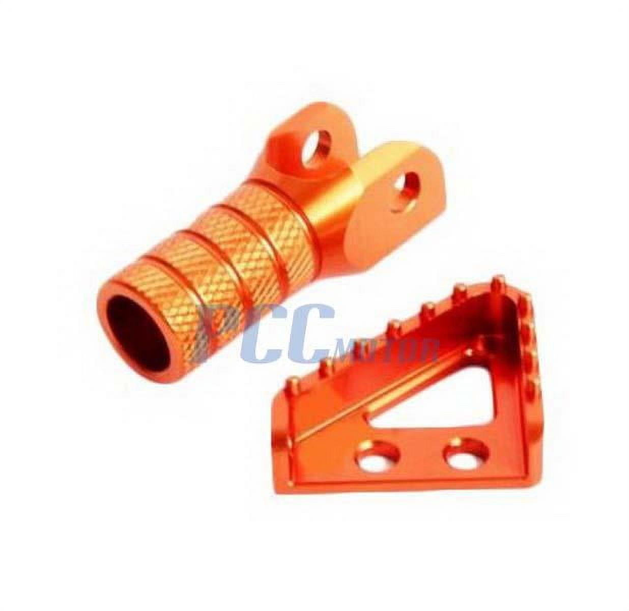 TUSK Aluminum Brake Pedal Replacement Toe Tip Orange For KTM 125 SX 2004-2010,2012-2022