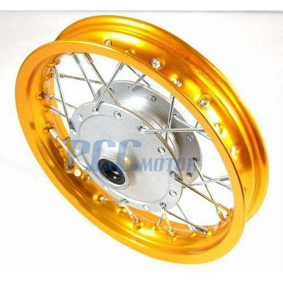 PCC MOTOR 10" FRONT RIM WHEEL DRUM BRAKE FOR HONDA CRF50 STOCK 12MM RM01Y