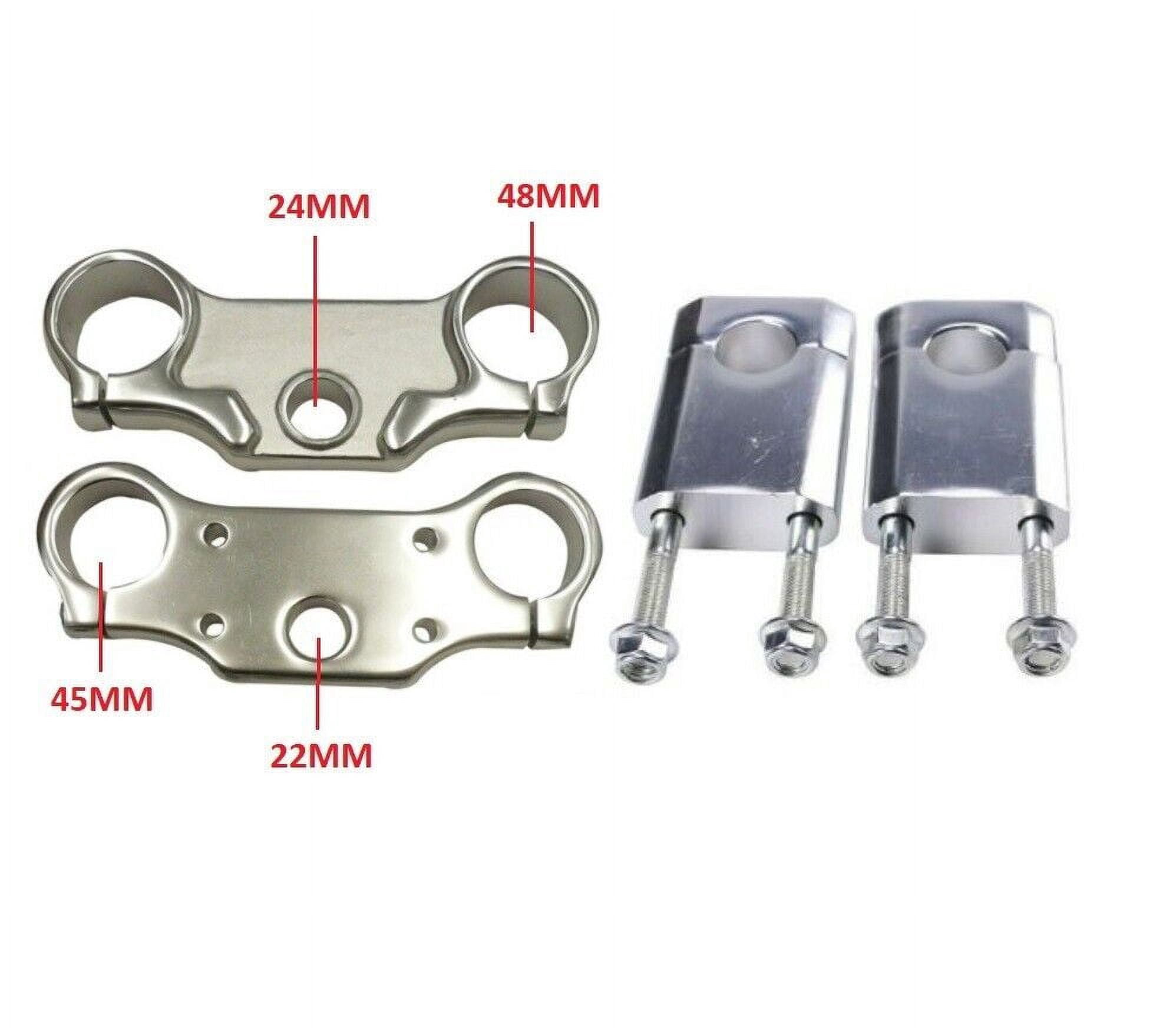PCC MOTOR 45mm/48mm Triple Tree Clamp Handlebar Riser For Dirt Pit Bike ...