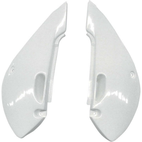 PCC MOTOR WHITE SIDE PANEL PLASTICS FOR KAWASAKI KLX110 DRZ110 KX65 2002-2009 PS00