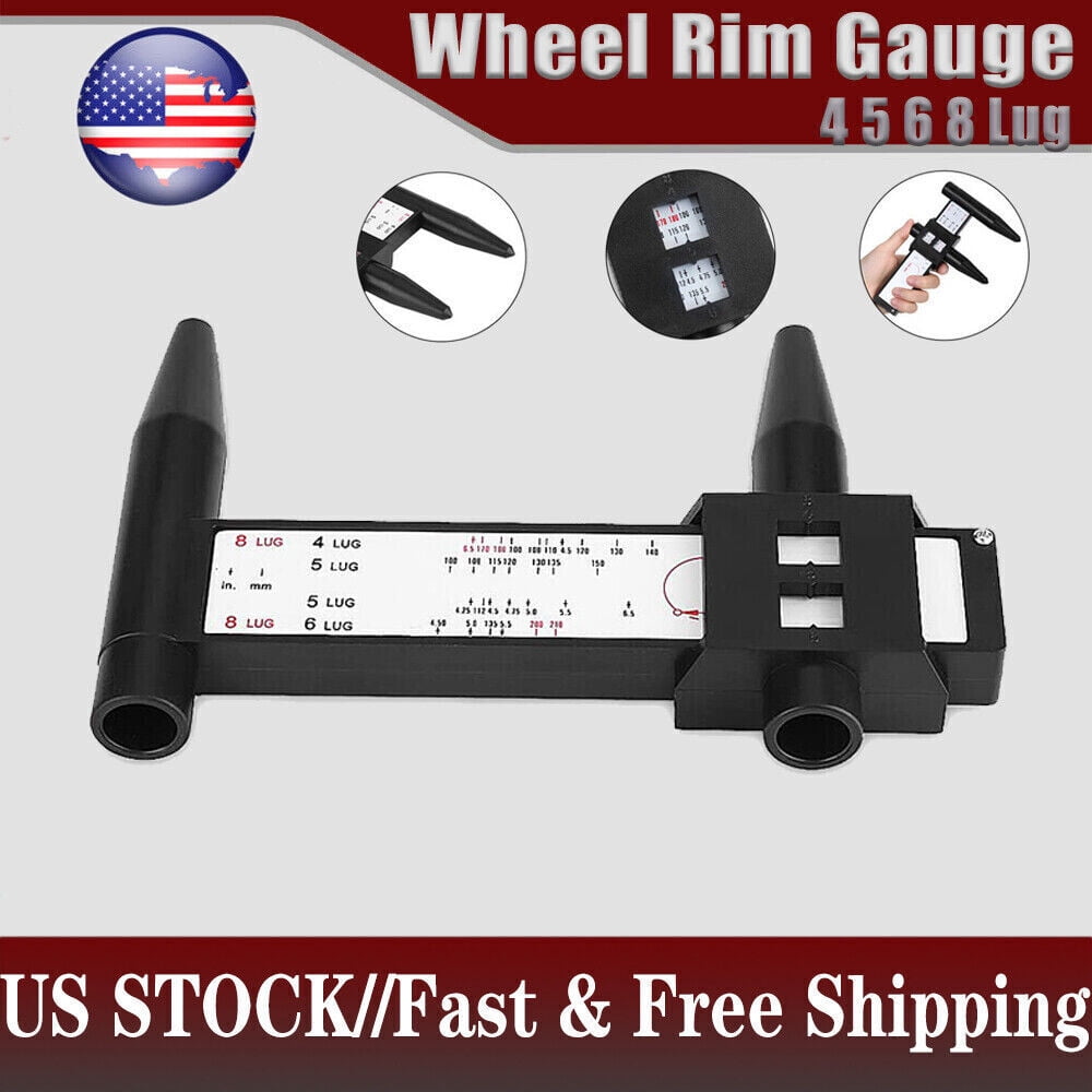 Wheel Bolt Pattern Tool Tool - Measures 4, 5, 6 & 8 Lug Patterns (Inch ...