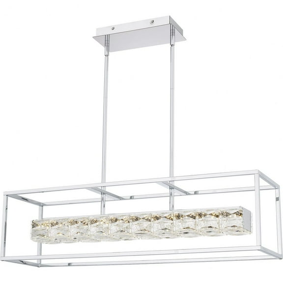 Quoizel Lighting - Dazzle - 32W LED Linear Chandelier-10.25 Inches Tall and 35.5