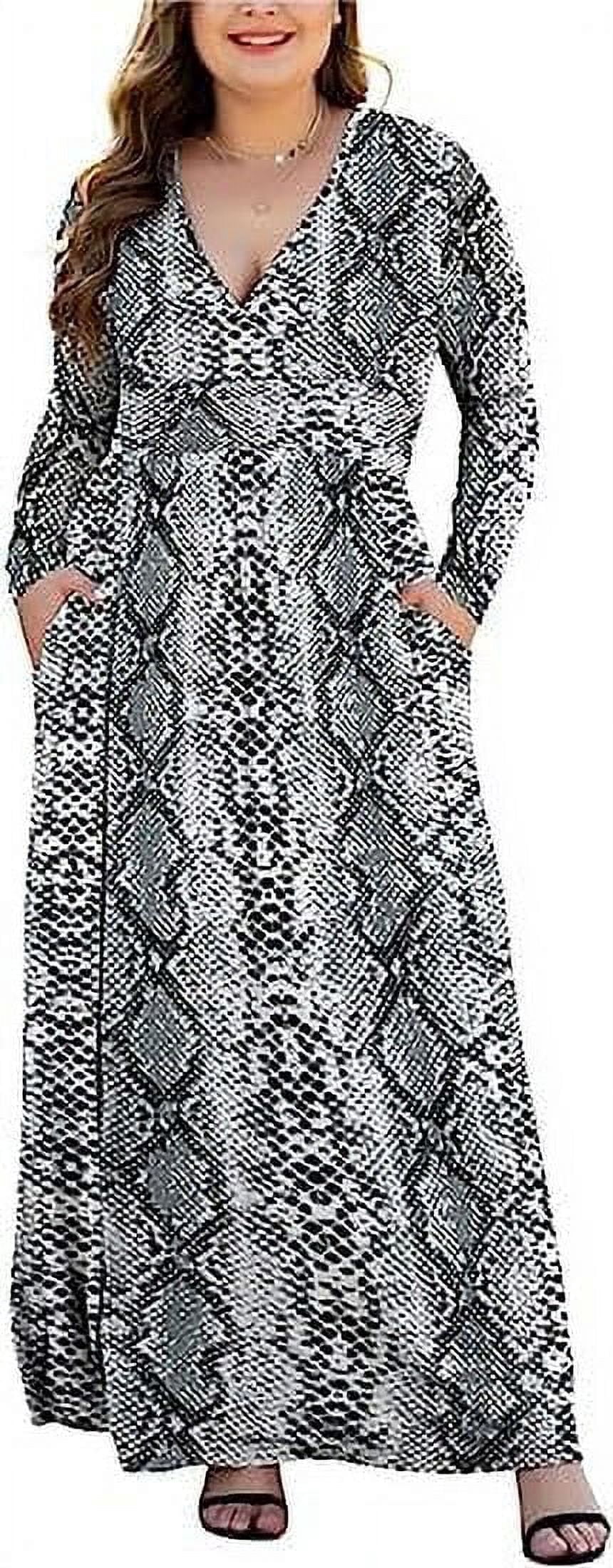 Ever-Pretty Plus Women's Velvet Long Sleeve Dress – Tea-Length Wedding Guest Dress With Pockets, Plus Size Fall Formal Wear