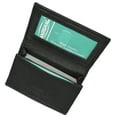 thumbnail image 1 of PCF1970 Premium Genuine Leather Expandable Credit Card Id Business Card Holder Wallet Sky Blue, 1 of 7